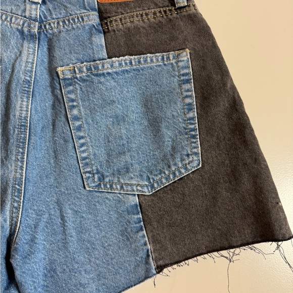 BDG Blue and Gray Jean Shorts - Picture 3 of 7